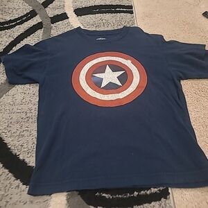 Marvel Captain America Womens Medium Graphic Logo Tee